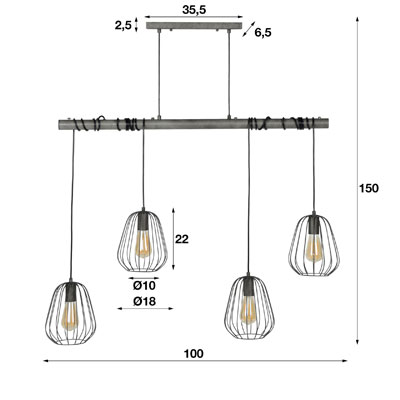 lustre_gouttes_suspendues_metal