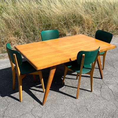 table_et_chaises_vintage