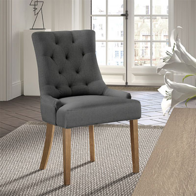 chaise_capitonnee_tissu_gris